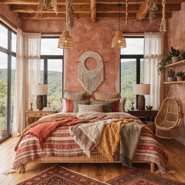 Bohemian AI kitchen design style