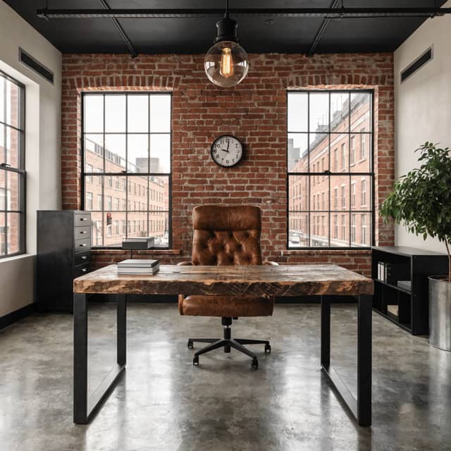 Industrial AI kitchen design style