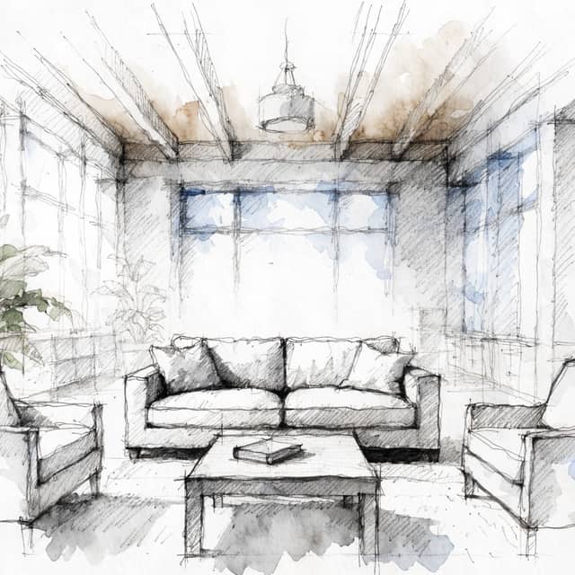 Sketch AI kitchen design style